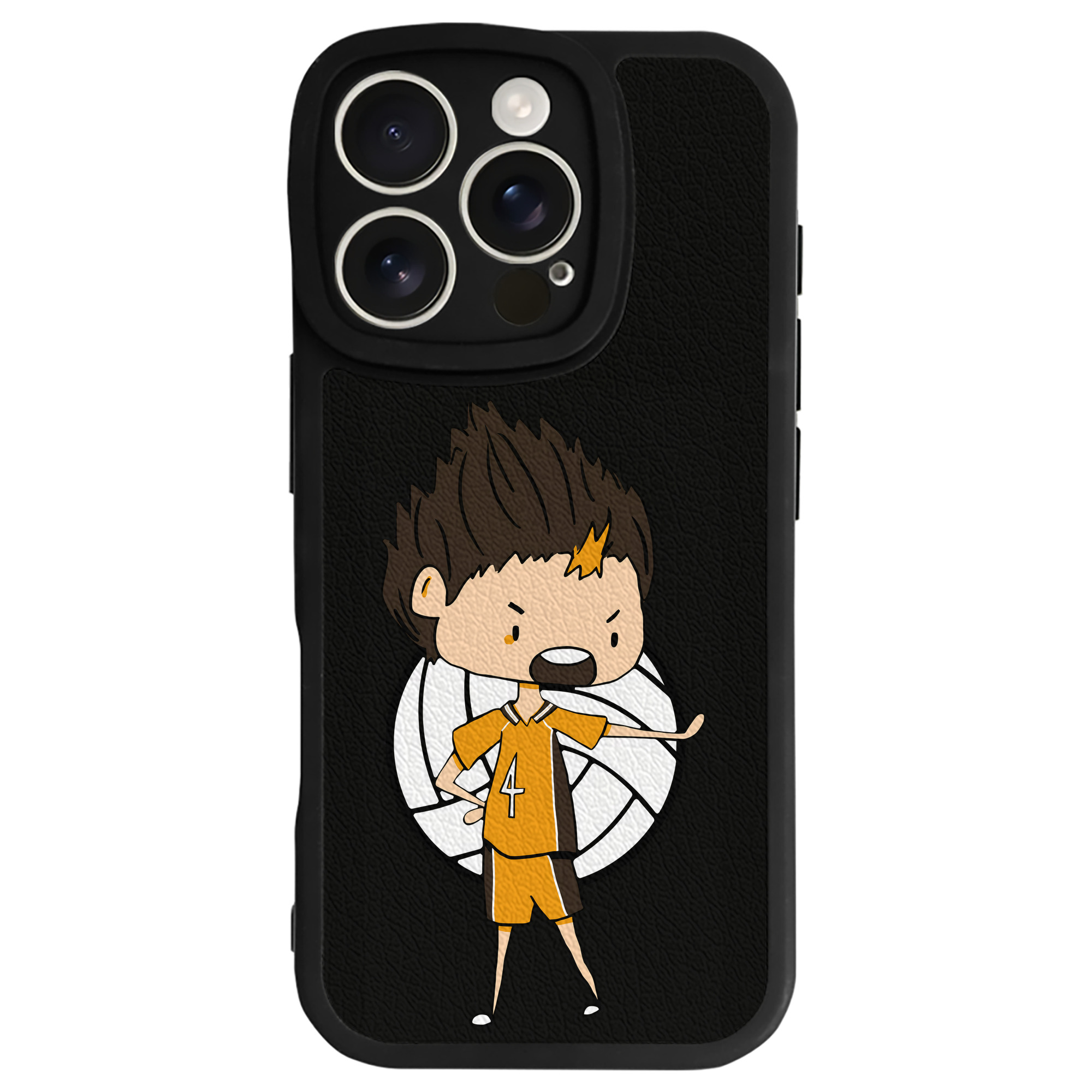 （画像用） ハイキュー!! Haikyu!! 【iPhone 16シリーズ対応】シリコンスマホケース（レザー調） 材質：シリコン